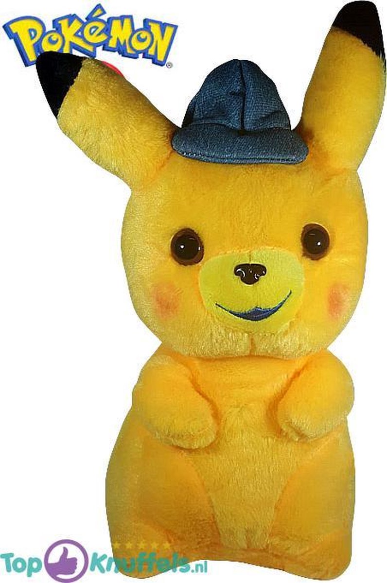 Pokemon Detective Pikachu (Special Blue Edition) 30 cm | Pokemon Detective Plush Toy | Pokémon Plush Toy | Knuffelpop Knuffeldier voor kinderen